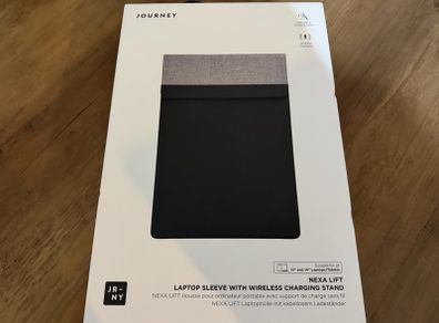 Journey laptop sleeve with wireless charing stand and base