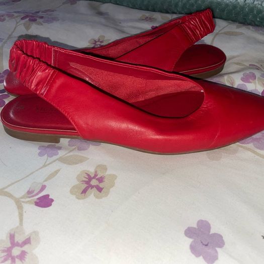 Stunning red leather flats from next