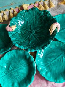 Vintage Bowl & 4 Plates