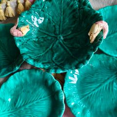 Vintage Bowl & 4 Plates