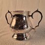 Vintage Silver-Plated Sugar Bowl / Decorative Flower Vessel Image 6