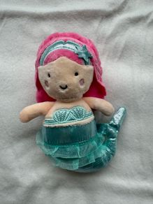 Little Town Timeless Toys Pink/Green Mermaid Plush Used Please look at the pictures