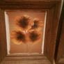Matching Pair of 'Distressed' Finished Picture Frames with Simple Floral Prints Image 3