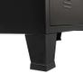 TV Cabinet Metal Industrial Style 120x35x48 cm Black Image 5