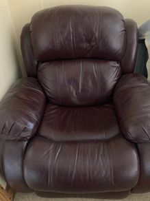 2 leather armchairs