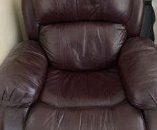 2 leather armchairs