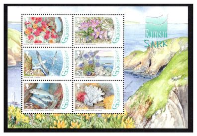 2008 Guernsey Designation of Gouliot Headland and Caves, Sark as Ramsar Site Commemorative Stamps Miniature Sheet Mint Never Hinged (MNH)