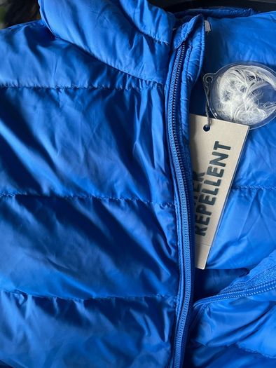 Winter jacket boys down feather water repellent blue Mango 7-8y New