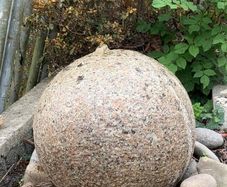 Granite sphere garden water feature