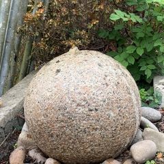 Granite sphere garden water feature