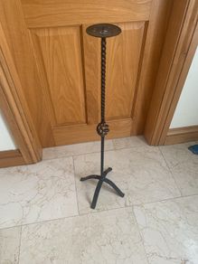 iron stand candle holder