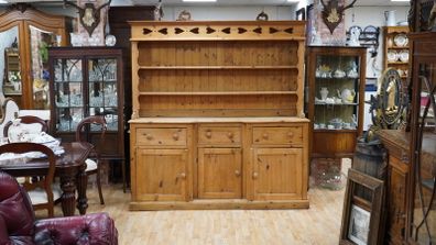 Large Vintage Pine Welsh Dresser