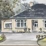 Vintage Art Painting Unknown Artist Watercolour Image 3