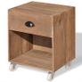Nightstand 2 pcs Brown Solid Wood Image 4