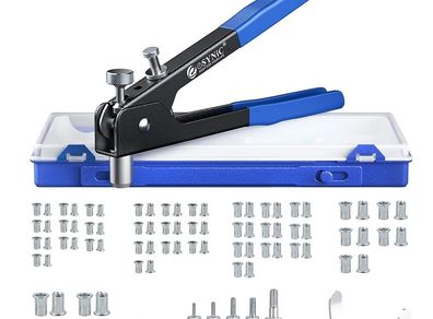 Rivet Nut Gun,eSynic Professional 86Pcs Rivet Nut Gun Set Heavy Duty