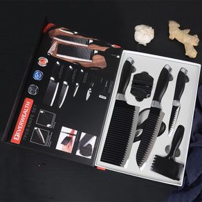 Black Blade Knives Set Gift Box 7 pcs