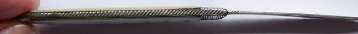 Antique Sterling Silver and Mother of Pearl Knife 1820s. 20,7g