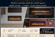 Media Wall Fireplace - Everflame 42"