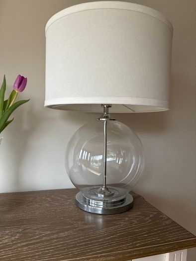 Large Glass Table Lamp