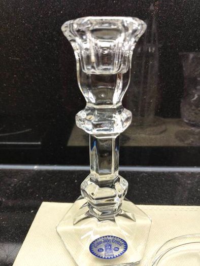 6 Collections of Vintage Lead Crystal Glass Ornaments, Waterford / Irish Crystal and a quartz clock