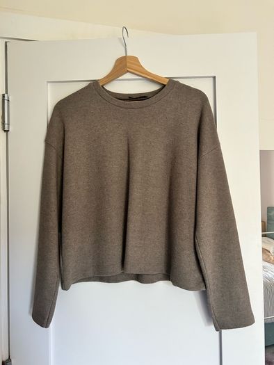 Zara top long sleeve grey Size S