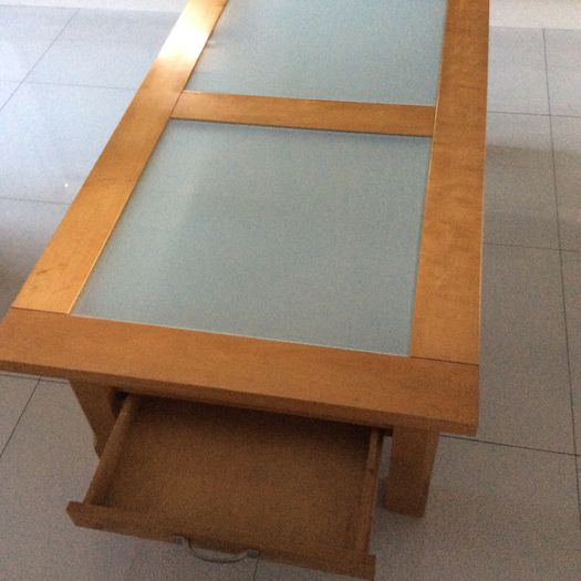 Solid wood table