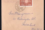 1960 Ireland 6d Europa (CEPT) Commemorative Stamp Plain First Day Cover (FDC)