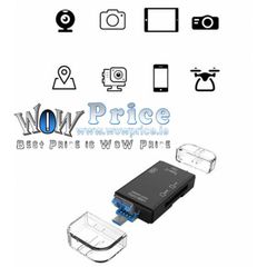 4759 5 in1 USB 3.0 Type C / USB / Micro USB SD TF Memory Card Reader OTG Adapter