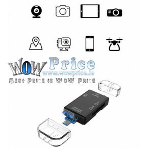 4759 5 in1 USB 3.0 Type C / USB / Micro USB SD TF Memory Card Reader OTG Adapter