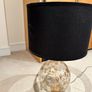 Pair of Bedroom Lamps with Black Shades Image 2