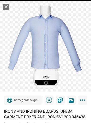 Air ironing and dryer for tops and shirts