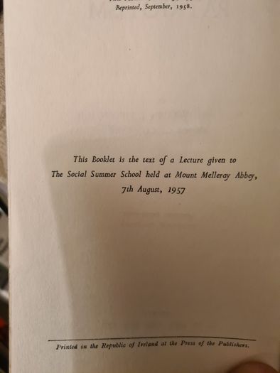 Patriotism By Rev William J Philpin. D. D Bishop Of Clonfirth..1958.