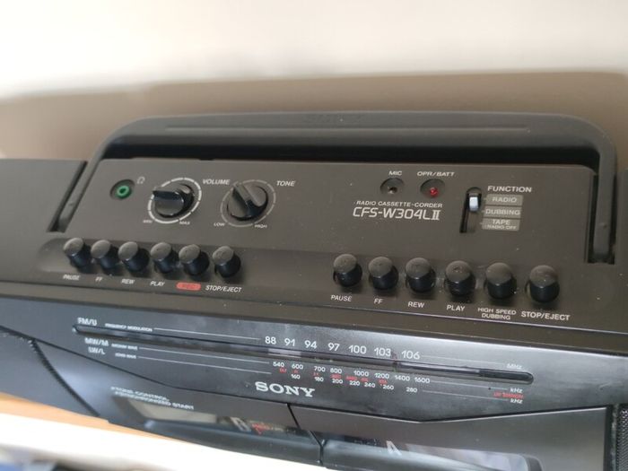 Retro Sony Radio Cassette Recorder Stereo