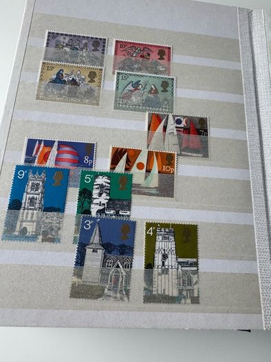 UK collection in stamp album