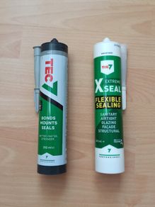 Tec7 Original  grey sealant  &  Tec7 Extreme X-Seal  sanitary white