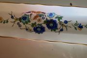 1950s Aynsley China ... Marlina Pencil or mint dish blue flower design made in England