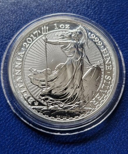 2017 1oz Silver Britannia Coin 20th Anniversary Trident Privy