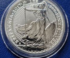 2017 1oz Silver Britannia Coin 20th Anniversary Trident Privy