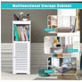 Bathroom Cabinet Floor Standing with Door & Shelf Image 2