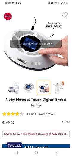 Nuby Electric Brest pomp Brest pads