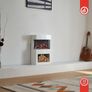 Freestanding Electric Fireplace White or Black Image 7