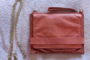 Oasis Orange 100% Real Leather 3 in 1 bag