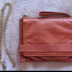 Oasis Orange 100% Real Leather 3 in 1 bag