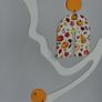 Autumnl Fever Leaf & Pumpkin Motif N Shape Clay Earrings Image 2