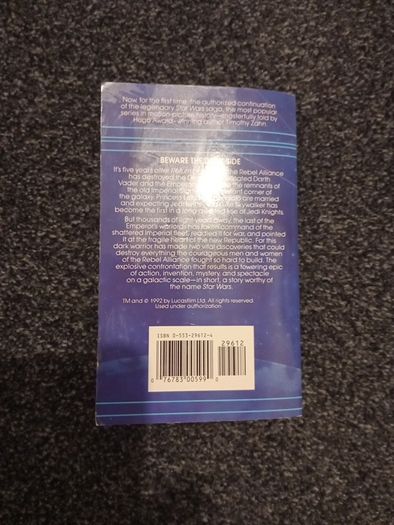 Star wars Heir to the empire 1st edition book