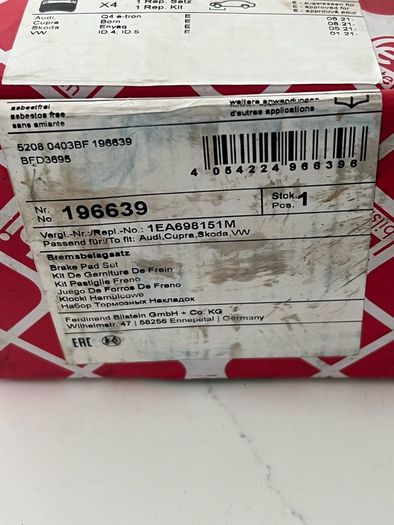 Volkswagen/Skoda/Seat/Cupra Brake-Pads