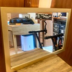 Elegant Gold Framed Wall Mirror (71 cm x 51 cm) Excellent Condition