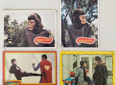 Planet of the Apes, Superman, Gremlins cards