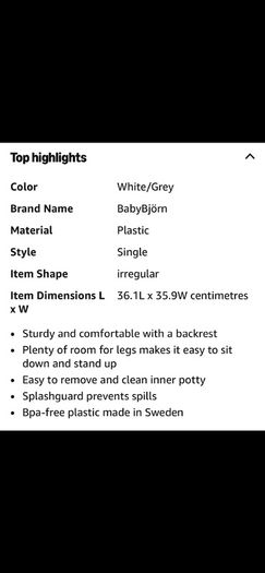 Baby Bjorn potty
