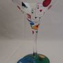 Lolita "pokertini", Hand Painted Poker/Cards Martini Glass - Large/10oz - Boxed Image 3